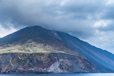斯特龙博利火山群岛埃奥利，意大利西西里岛