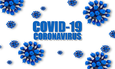 covid-19冠状病毒病毒空间为您的文本背景隔离- 3d渲染