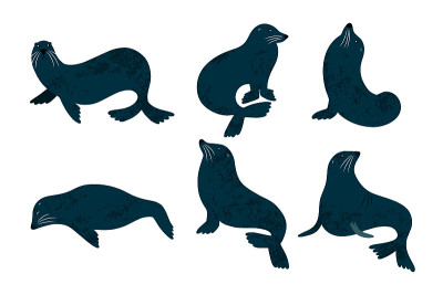 Seals character isolated on a white background.