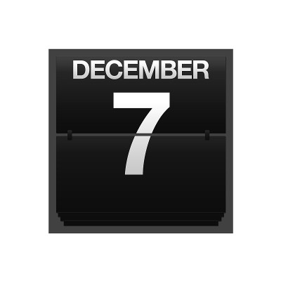 台历12月7日。