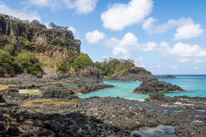 Baia dos Porcos海滩和天然Pools - Fernando de Noronha，伯南