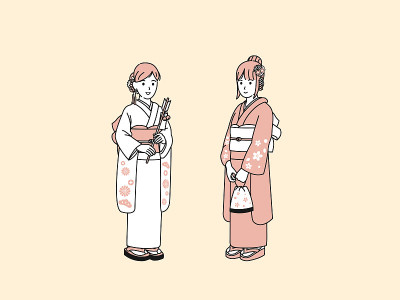 穿着和服的女人
