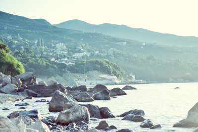 采矿和海景