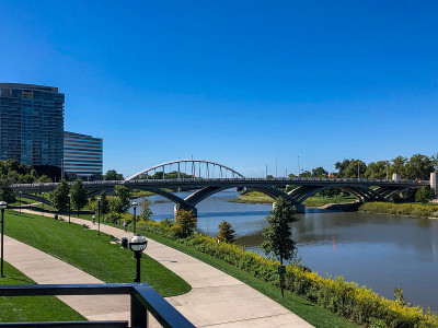 Scioto Mile步道的风景