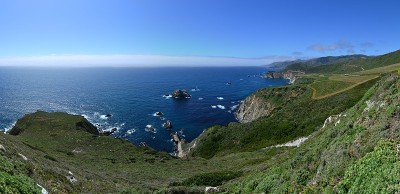 大苏尔的加州海岸，全景