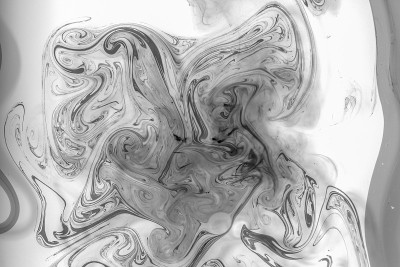 墨水在水中产生的图案
