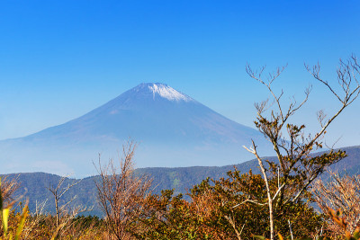富士山。一座活火山