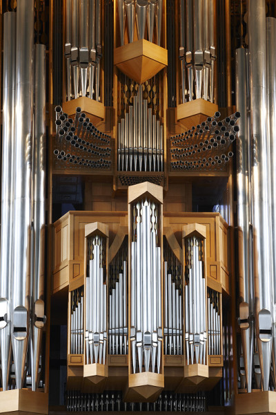 冰岛。雷克雅未克。Hallgrimskirkja器官