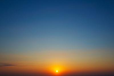 日落的天空
