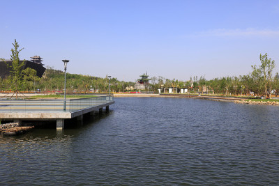 中国唐山南湖公园的风景