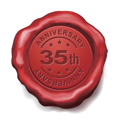 35周年纪念红蜡印章