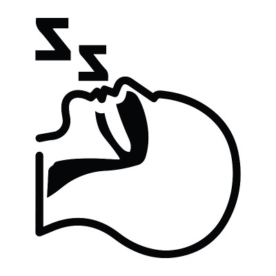 睡眠呼吸暂停或睡眠图标