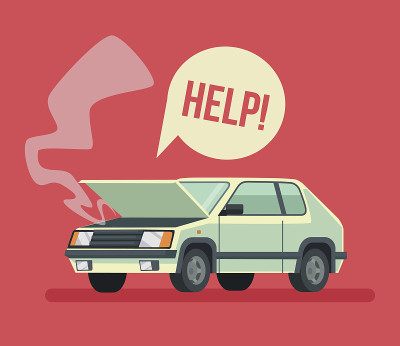 破车。交通事故
