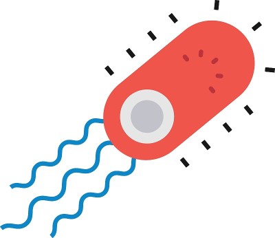 白色背景上的微生物载体设计，生物图标，生物工程和生物技术符号