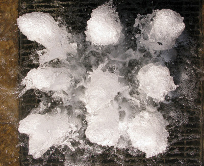 冒泡的水，清爽的液体