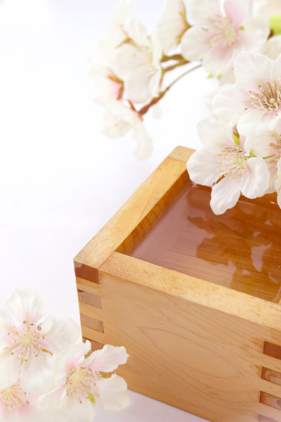 清酒和樱花