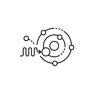 光子颜色线图标。象形文字用于网页、手机应用、促销。