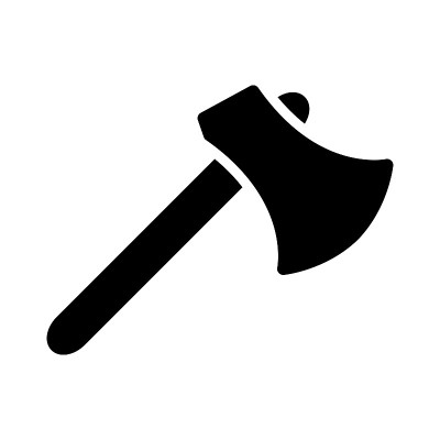 斧图标矢量标志模板插图