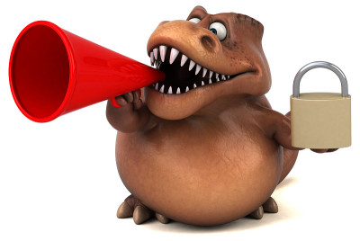 有趣的Trex - 3D插图