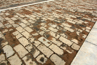 砖铺地的中国古代建筑