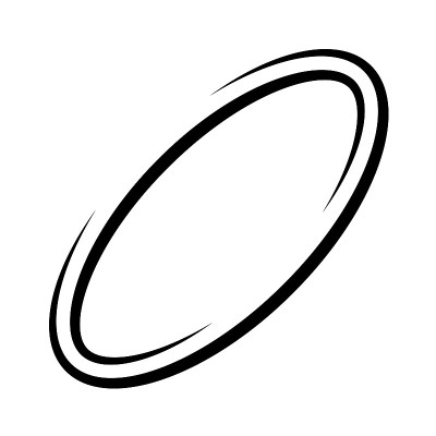 字母o零环行星土星swoosh椭圆图标矢量标志模板插图