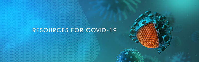 带文本的医学横幅插图。冠状病毒病COVID-19爆发。