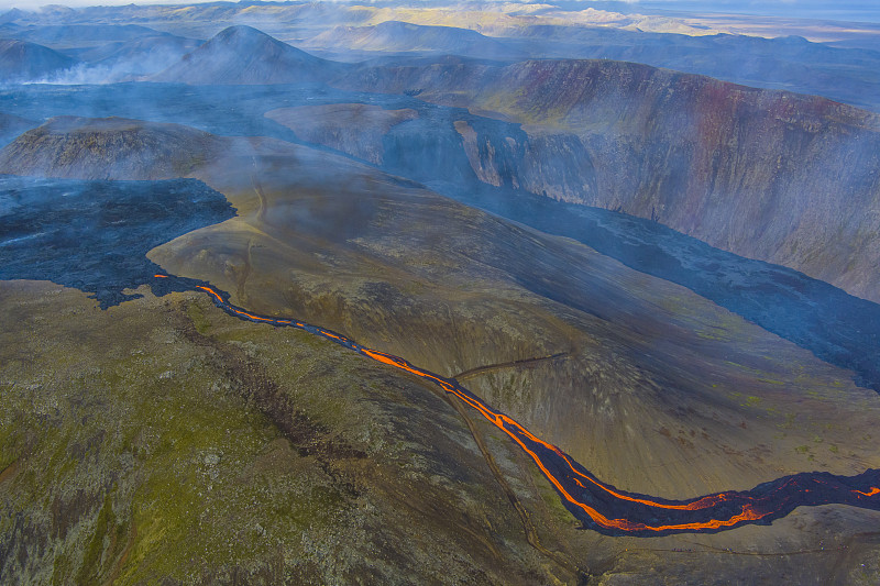 Grindavík，冰岛活火山火山口熔岩