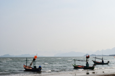 海上渔船群