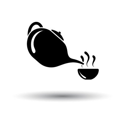 温泉茶壶与杯子图标
