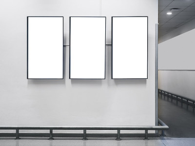 模拟数字屏幕媒体广告室内公共建筑