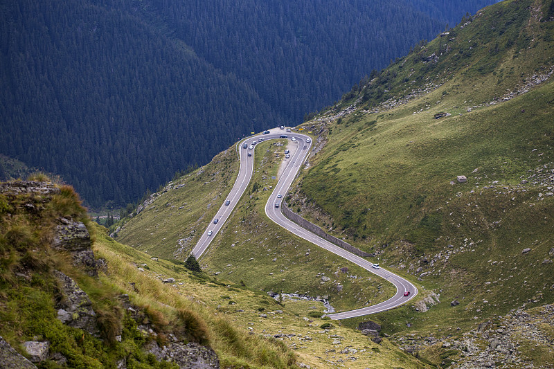 Transfagarasan - Mountain road in Fagaras Mountain