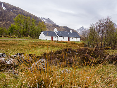 贝莱德小屋，格兰科，威廉堡，苏格兰，英国