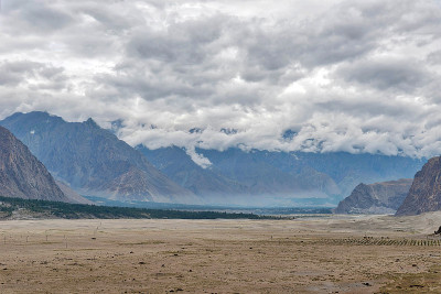 2019年8月拍摄于巴基斯坦北部的Skardu Katpana寒冷沙漠