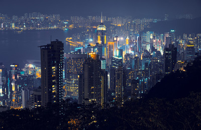 香港的夜景