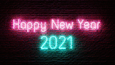 新年霓虹灯