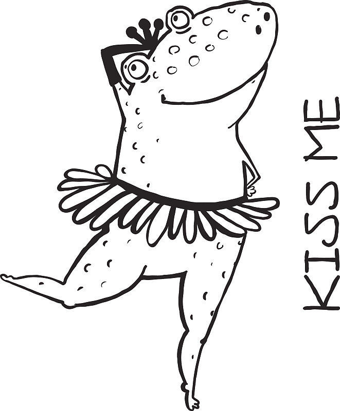 线性青蛙芭蕾舞演员