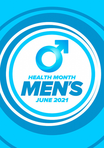 六月全国男性健康月健康教育计划。每年在美国庆祝。医学概念。护理和健康。海报、卡片、横幅和背景。矢量图