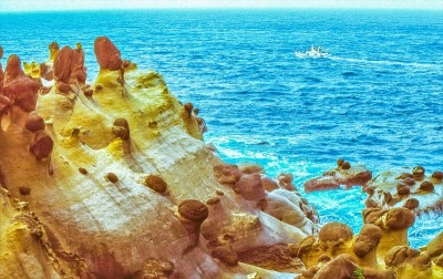台湾海岸风光，基隆海岸线