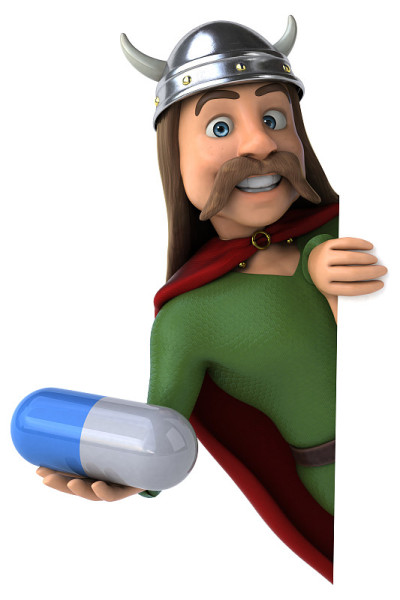 有趣的高卢- 3D插图