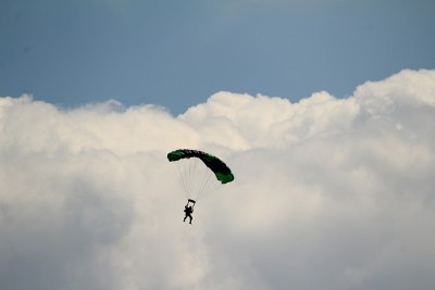 在空气中