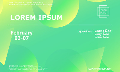 Conference invitation design template