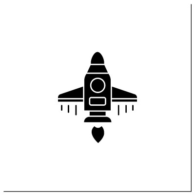 宇宙飞船字形图标