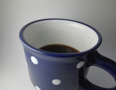 圆点咖啡杯