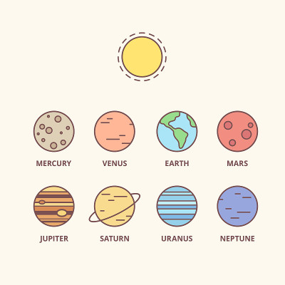 太阳系行星图标