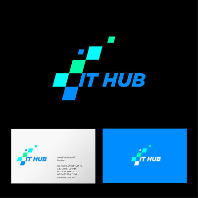 中心图标。Web界面的象征。的名片。