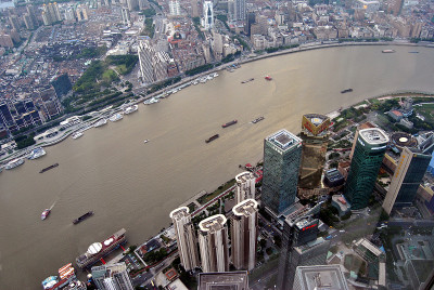 上海外滩和浦东