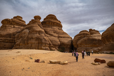 沙特阿拉伯Al Ula附近的Mada'in Saleh (Al- hijr & Hegra)考古遗址