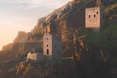 Botallack地雷。康沃尔郡,英格兰