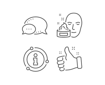 Face cream line icon. Skin care lotion sign. Vecto