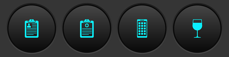 Set Clipboard with resume, Clinical record, Mobile